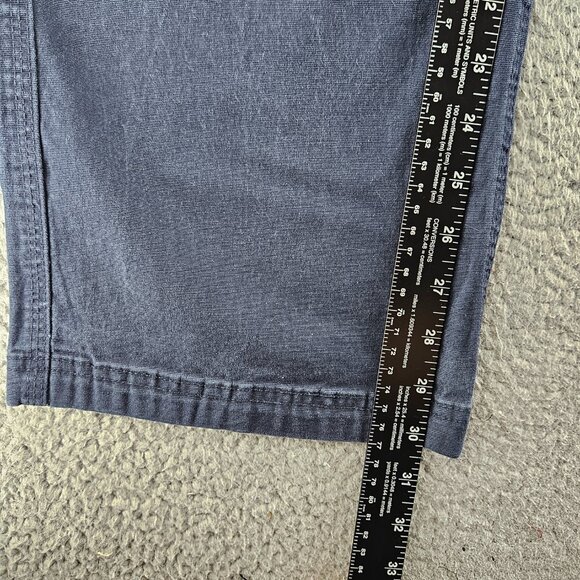 Duluth Flex Fire Hose Pants Mens 36x32 Blue Relaxed Fit Utility Workwear Cotton - Picture 11 of 16